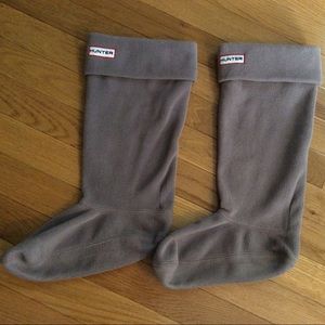 Gray Hunter boot fleece socks size medium